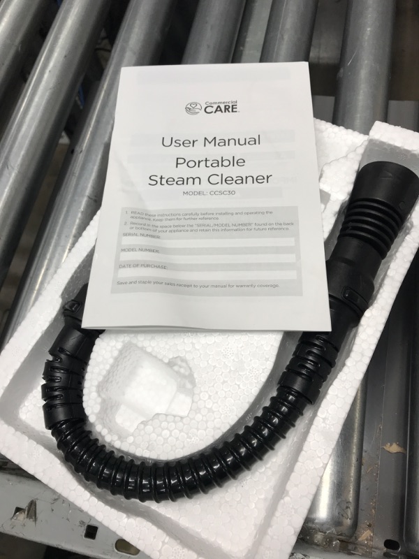 Photo 1 of COMMERCIAL CARE Handheld Steam Cleaner, 9-Piece Accessory Set, White, Steamer for Cleaning, Couch Cleaner, Steam Cleaner Carpet and Upholstery