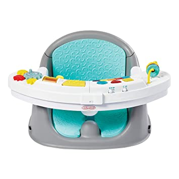 Photo 1 of Infantino Music & Lights 3-in-1 Discovery Seat and Booster - Convertible, Infant Activity and Feeding Seat with Electronic Piano for Sensory Exploration, for Babies and Toddlers, Teal

