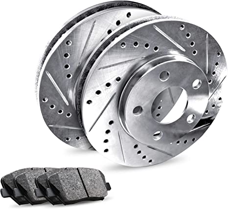 Photo 1 of R1 Concepts Rear Brakes and Rotors Kit |Rear Brake Pads| Brake Rotors and Pads| Ceramic Brake Pads and Rotors |fits 2003-2014 Volvo XC90