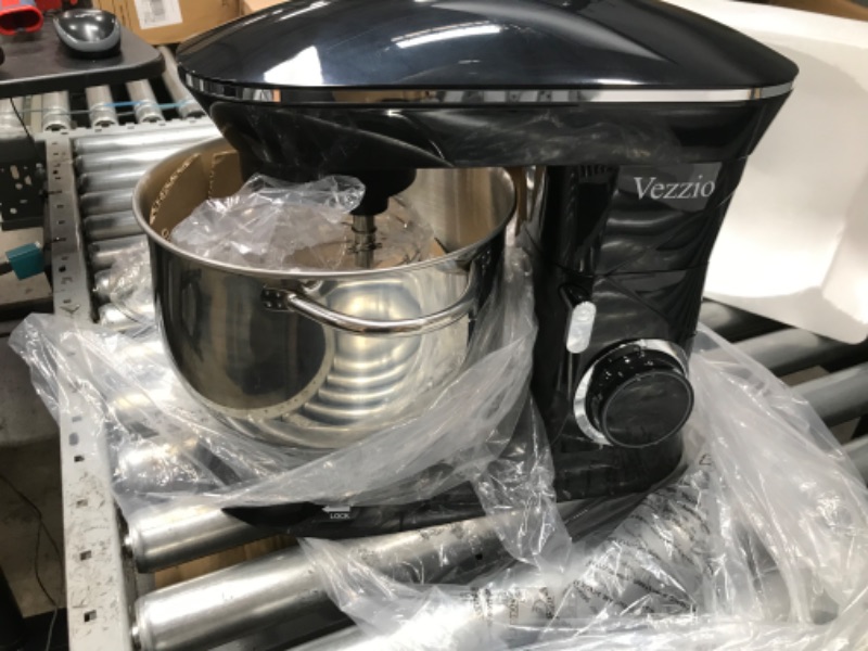 Photo 2 of 9.5 Qt Stand Mixer, 10-Speed Tilt-Head Food Mixer, Vezzio 660W Kitchen Electric Mixer with Stainless Steel Bowl, Dishwasher-Safe Attachments for Most Home Cooks (Black)