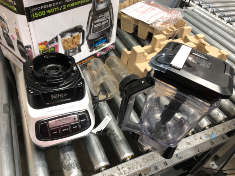 Photo 1 of Ninja BL770 Mega Kitchen System, 1500W, 4 Functions for Smoothies, Processing, Dough, Drinks & More, with 72-oz.* Blender Pitcher, 64-oz. Processor Bowl, (2) 16-oz. To-Go Cups & (2) Lids, Black BL770 Black