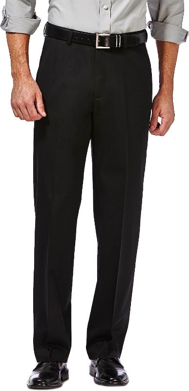 Photo 1 of Haggar Men's Premium No Iron Khaki Classic Fit Expandable Waist Flat Front Pant Reg. and Big & Tall Sizes
32 x 30