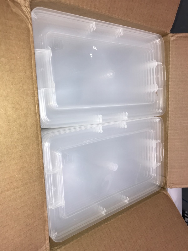 Photo 2 of (PERFECT CONDITION) IRIS 5 Quart Clear Storage Box, 20 Pack