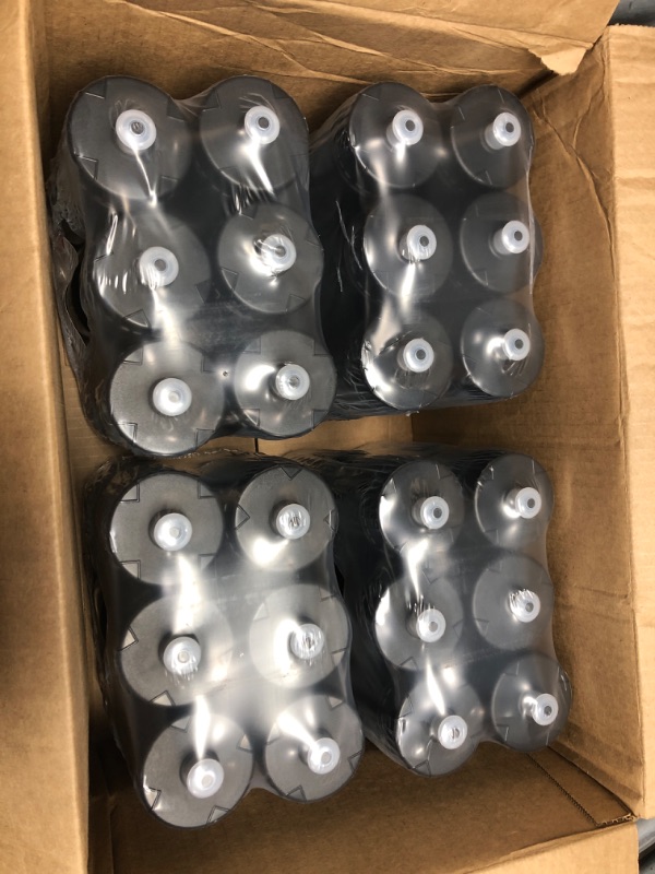 Photo 2 of 50 Strong Sports Squeeze Water Bottle Bulk Pack - 24 Bottles - 22 oz BPA Free Easy Open Push/Pull Cap - Made in USA (Black)