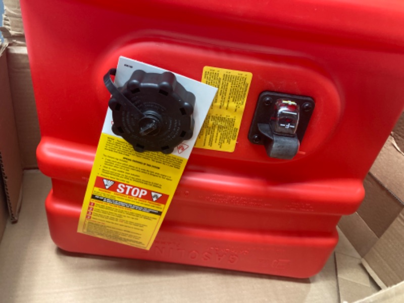 Photo 1 of Scepter 08669 Rectangular 12 Gallon Low Profile Marine Fuel Tank For Outboard Engine Boats, 24-1/2-Inches x 18-Inches x 11-1/2-Inches, Red 24-1/2" x 18" x 11-1/2" Red 12 Gallon