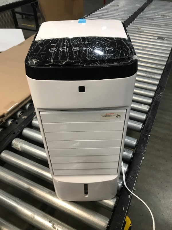 Photo 2 of 24" Evaporative Air Cooler & Mini Portable Air Conditioner, Personal AC Cooling Fan for Room Office Camping, Mini Portable Air Conditioner Ice Cubes