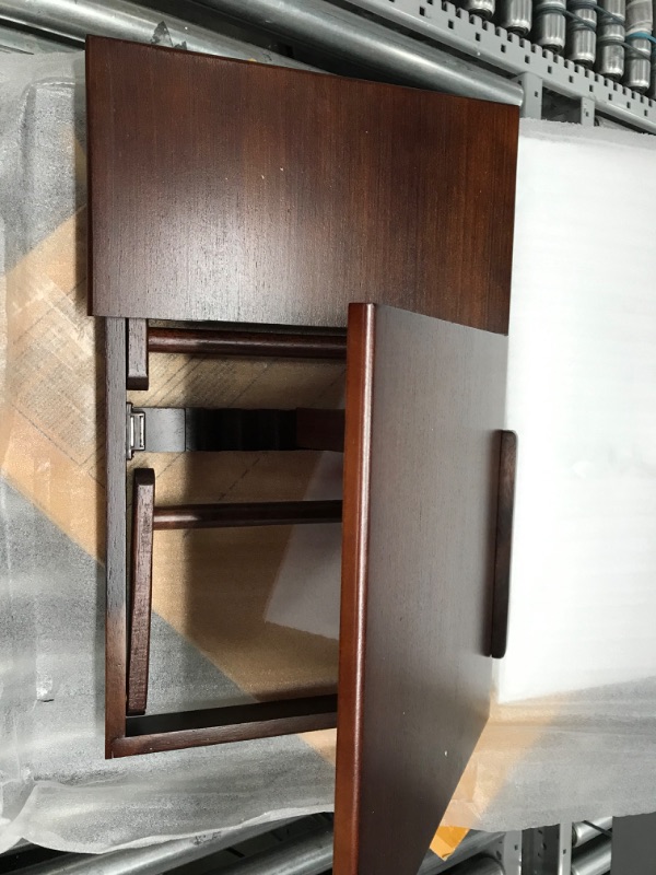 Photo 1 of Winsome Alden Flip-Top Folding Lap Desk with Drawer, Walnut