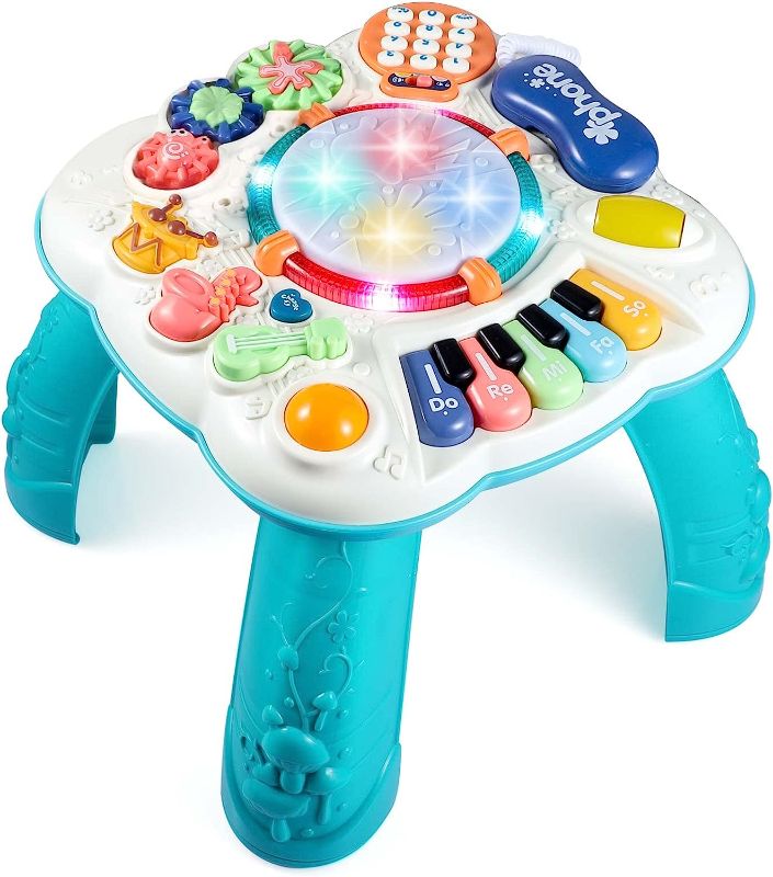 Photo 1 of  Baby Toys, Activity Table for Baby 6 to 12-18 Months, Learning Musical Toddler Toys for 1 2 3 Year Old Boys Girls Gifts