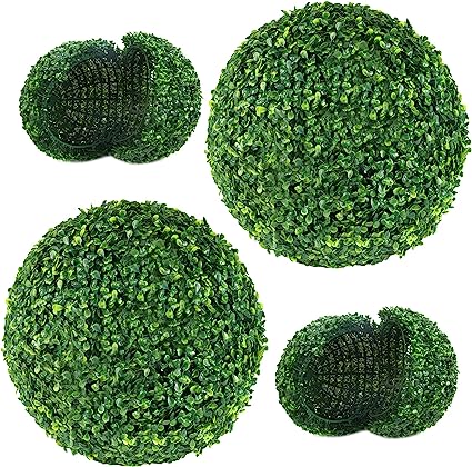 Photo 1 of 2 PCS 21 inch 8 Layers Artificial Plant Topiary Ball Outdoor UV Resistant Faux 