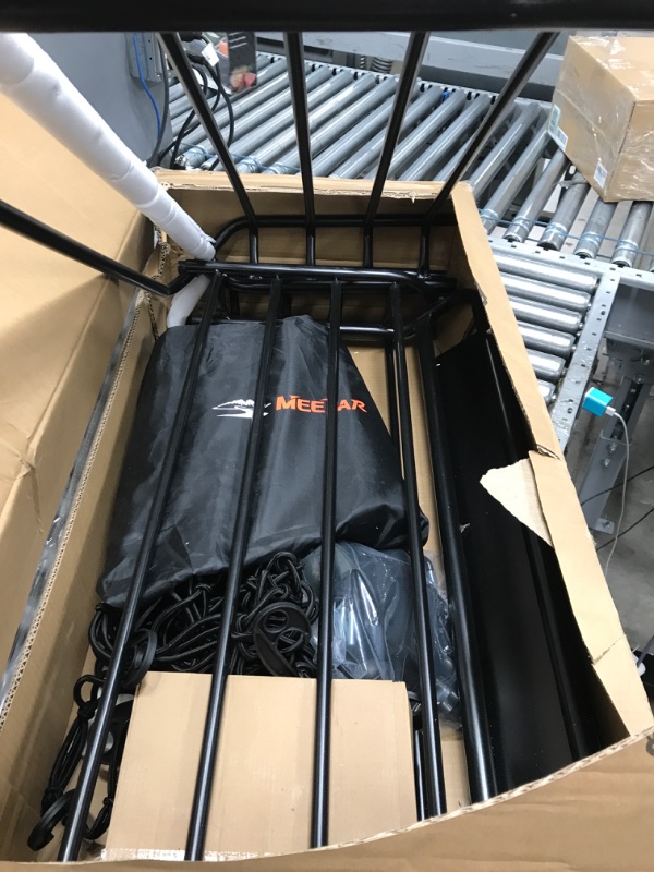 Photo 3 of MeeFar Roof Rack Carrier Basket Universal Rooftop Cargo Carrier Basket 51" X 36" X 5" + Waterproof Cargo Bag 15 Cubic Feet (44" 34" 17"), and Cargo Net with Attachment Hooks, Ratchet Straps ROOF BASKET and BAG