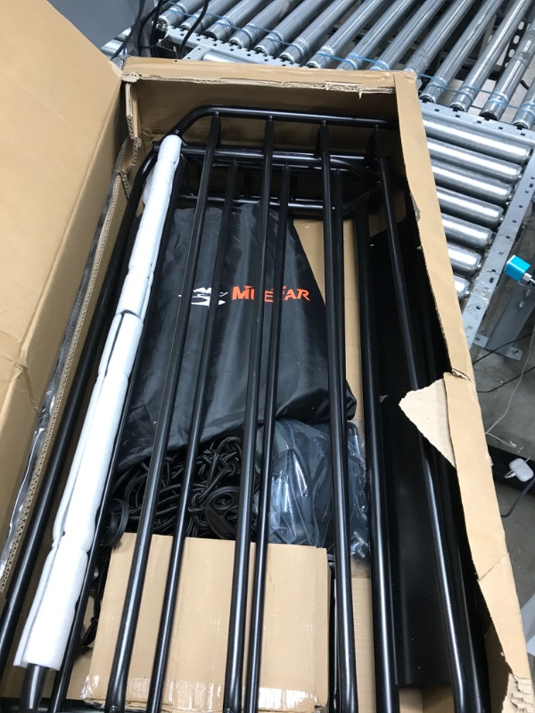 Photo 2 of MeeFar Roof Rack Carrier Basket Universal Rooftop Cargo Carrier Basket 51" X 36" X 5" + Waterproof Cargo Bag 15 Cubic Feet (44" 34" 17"), and Cargo Net with Attachment Hooks, Ratchet Straps ROOF BASKET and BAG