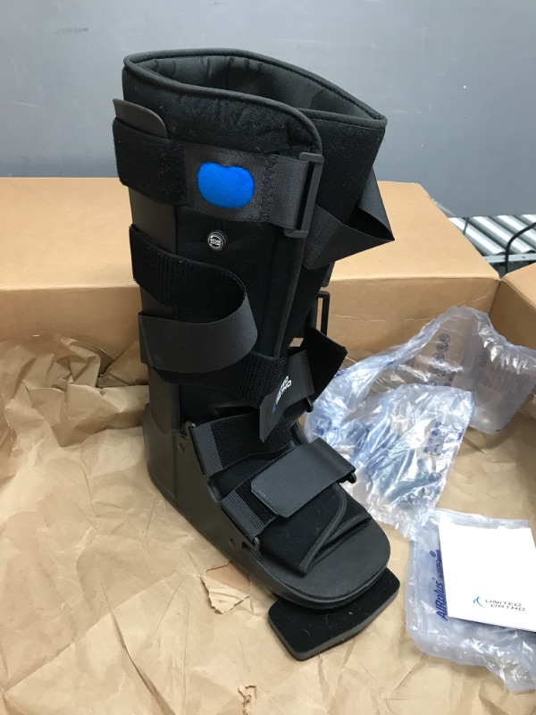 Photo 2 of OTC High Top Adjustable Air Cast Walker Boot, Black, Delux Tall/Large
