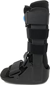 Photo 1 of OTC High Top Adjustable Air Cast Walker Boot, Black, Delux Tall/Large
