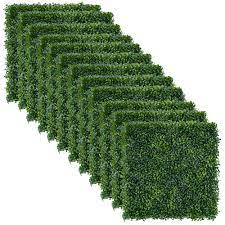 Photo 1 of 12 PCS 20"x20" Artificial Grass Wall - UV Protected Boxwood Hedge Wall Panels - Suits for All Decorations