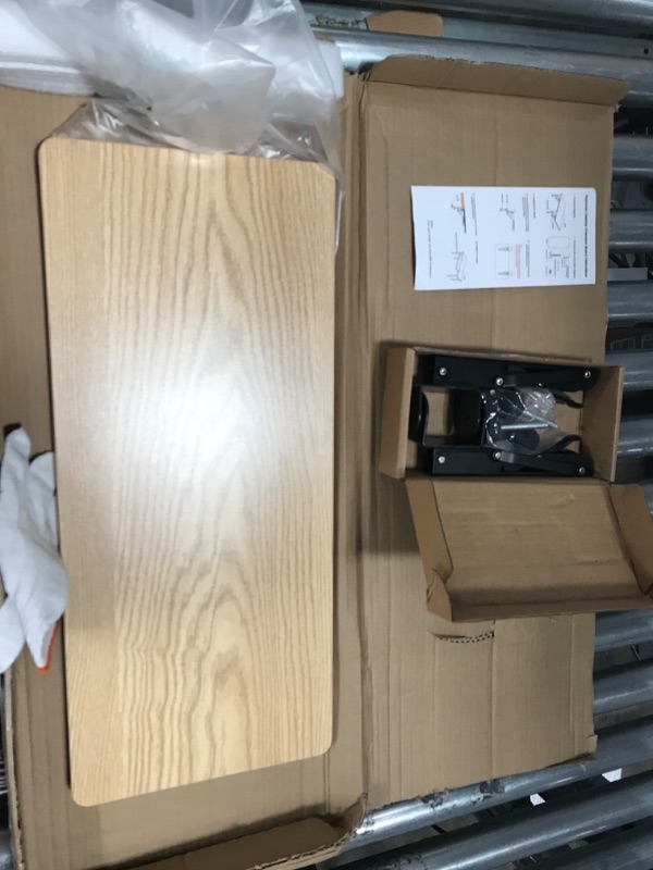 Photo 1 of OUGIC Ergonomics Desk Extender Tray, 21.7"x9.5" Punch-Free Clamp on, Foldable Keyboard Drawer Tray, Table Mount Arm Wrist Rest Shelf, Computer Elbow Arm Support 21.65"*9.45"(55cm*24cm) Maple