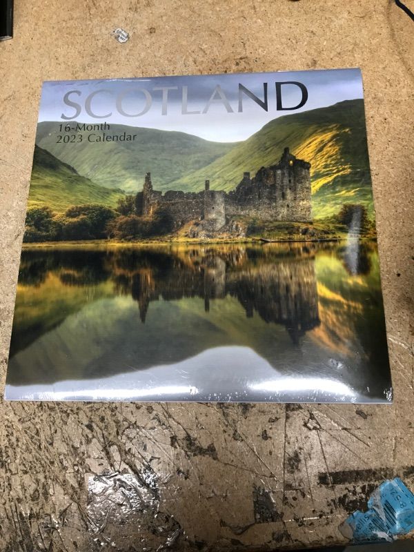 Photo 2 of 2023 Square Wall Calendar, Scotland, 16-Month Scenic Britain Theme with 180 Reminder Stickers (12x12 In)