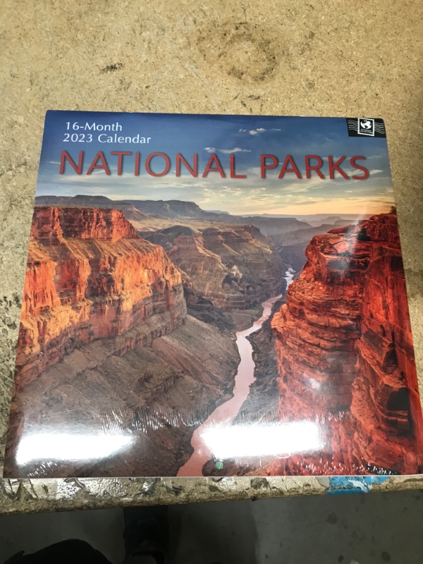 Photo 2 of 2023 Square Wall Calendar, National Parks, 16-Month Passport Collection Theme with 180 Reminder Stickers (12x12 In)