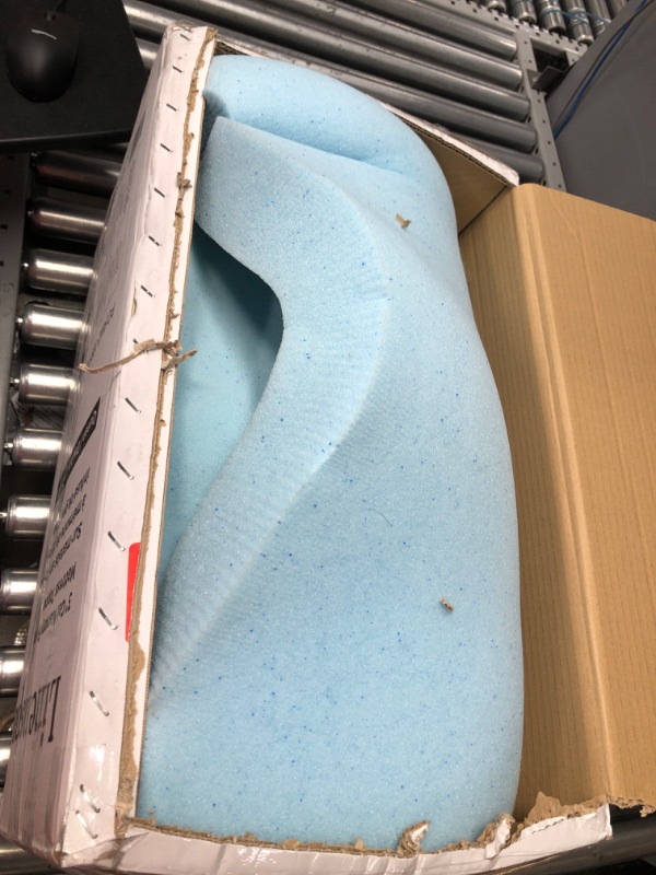 Photo 2 of Used *** Linenspa 3 Inch Memory Foam Mattress Topper, Gel Infused Queen Mattress Topper, CertiPUR-US Certified Queen 3 Inch Topper Only