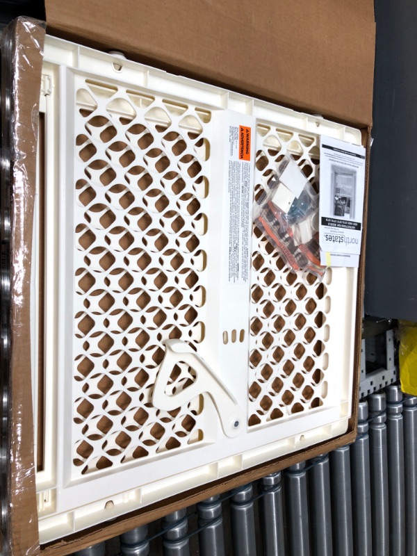 Photo 1 of Toddleroo by North States 42â€ Wide Supergate Ergo Baby Gate, Made in USA: for doorways or Stairways. Includes Wall Cups. Pressure or Hardware Mount. 26â€ - 42â€ Wide (26" Tall, Ivory)