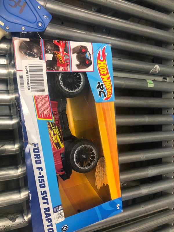 Photo 2 of ?Hot Wheels Remote Control Truck, Red Ford F-150 RC Vehicle With Full-Function Remote Control, Large Wheels & High-Performance Engine, 2.4 GHz With Range of 65 Feet HW FORD TRUCK RC