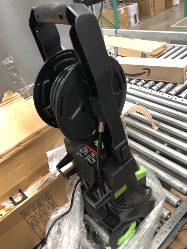Photo 1 of Powerful Electric Pressure Washer, 2150PSI Max 2.6 GPM Power Washer with Hose Reel, 4 Quick Connect Nozzles, Soap Tank, IPX5 Car Wash Machine/Car/Driveway/Patio Clean