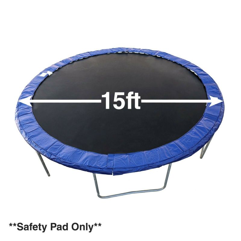 Photo 1 of TrampolinePro 15ft Round Trampoline Blue Safety Pad
