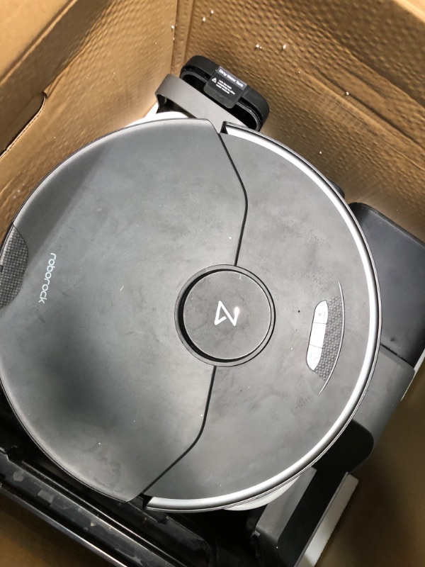 Photo 4 of roborock S7 MaxV Ultra Robot Vacuum and Mop, Auto Mop Washing, Self-Emptying, Self-Refilling, ReactiveAI 2.0 Obstacle Avoidance, 5100Pa Suction, App Control, Works with Alexa(RockDock Ultra Series)
