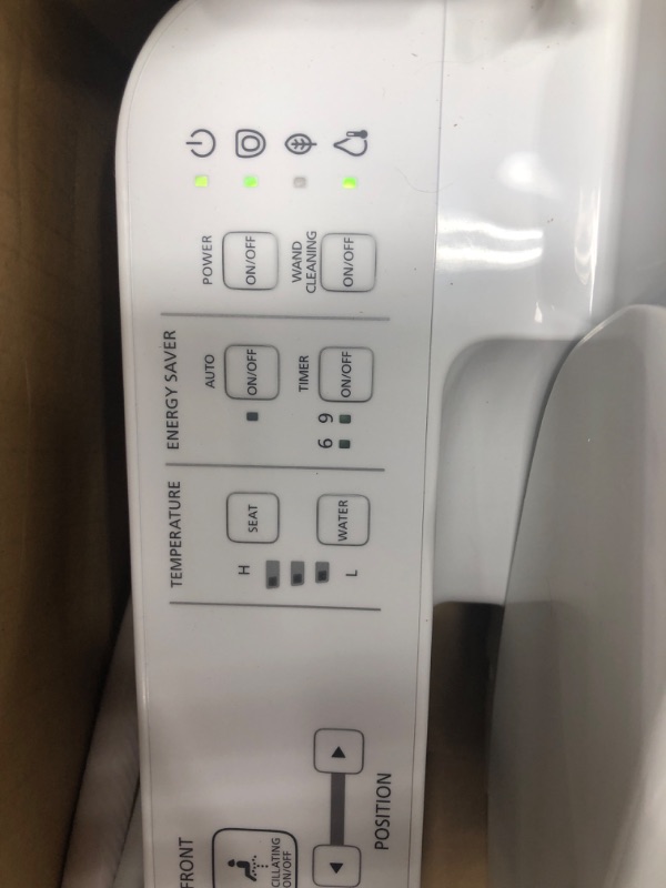 Photo 4 of ***TESTED/ POWERS ON***TOTO WASHLET A2 Electronic Bidet Toilet Seat with Heated Seat and SoftClose Lid, Elongated, Cotton White - SW3004#01