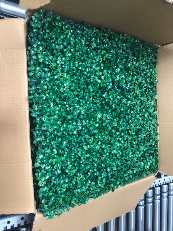 Photo 1 of 12Pcs 20" x 20" Grass Wall Panels, Artificial Boxwood Hedges Panels, UV Protection Privacy Hedge Screen, for Gardens, Fences, backyards Privacy Screen and Indoor Wall Decor