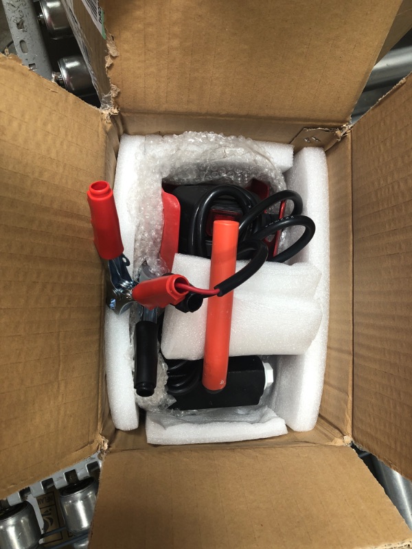 Photo 3 of 12V Diesel Fuel Transfer Pump Kit, 10 GPM / 40 LPM Portable Electric Fuel Pump, Manual Nozzle, Delivery & Suction Hose, Power Cord with Clamps, for Diesel Machine Transformer Oil