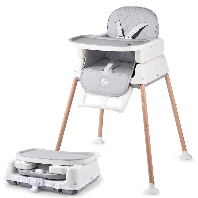 Photo 1 of **USED** 3 in 1 Baby High Chair, Bellababy Adjustable Convertible Chairs for Babies and Toddlers, Compact/Light Weight/Portable/Easy to Clean