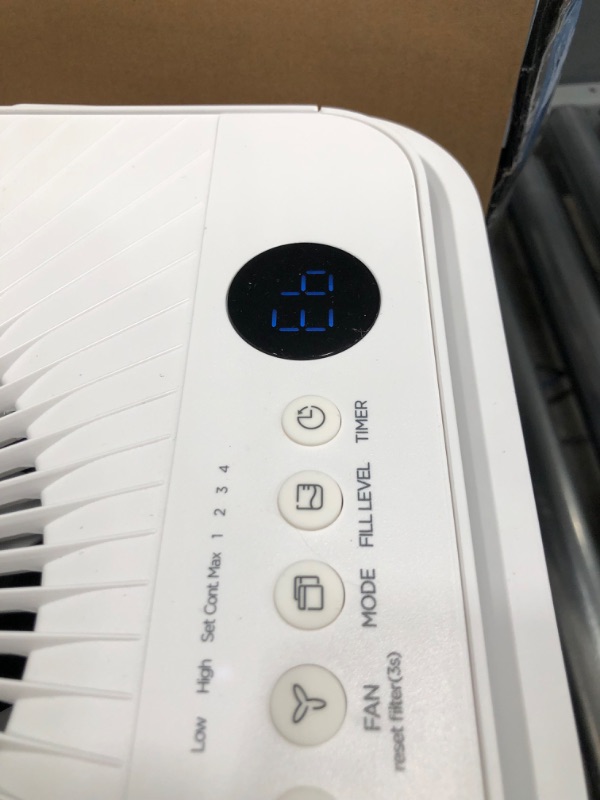 Photo 4 of **DOES NOT FUNCTION**Midea Cube 20 Pint Dehumidifier for Basement and Rooms at Home for up to 1,500 Sq. Ft., Smart Control, Works with Alexa (White), Drain Hose Included, ENERGY STAR Most Efficient 2022 Cube 1,500 Sq. Ft.