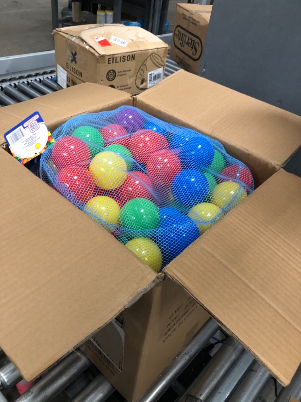 Photo 2 of 200 Ball Pit Balls for Kids – Plastic Ball Refill Pack for Kids | Phthalate and BPA Free Non-Toxic Plastic Ball Pack | Reusable Storage Bag with Zipper – Sunny Days Entertainment