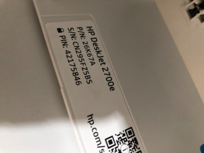 Photo 1 of DeskJet 2755e Wireless Inkjet Printer with 6 months of Instant Ink Included with HP+