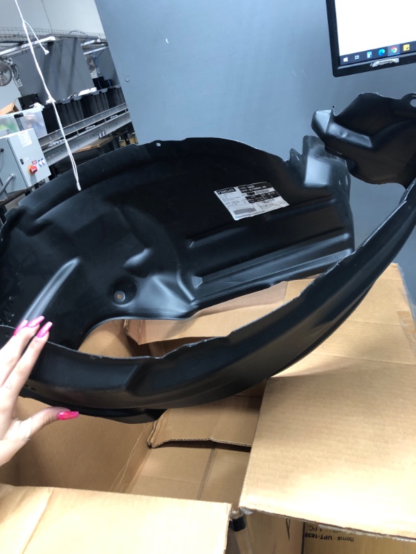 Photo 2 of FitParts Compatible with Front Left Driver Side Fender Liner Toyota Tacoma 2016-2021. New, Plastic & Ready to Install. TO1248205 5387604080