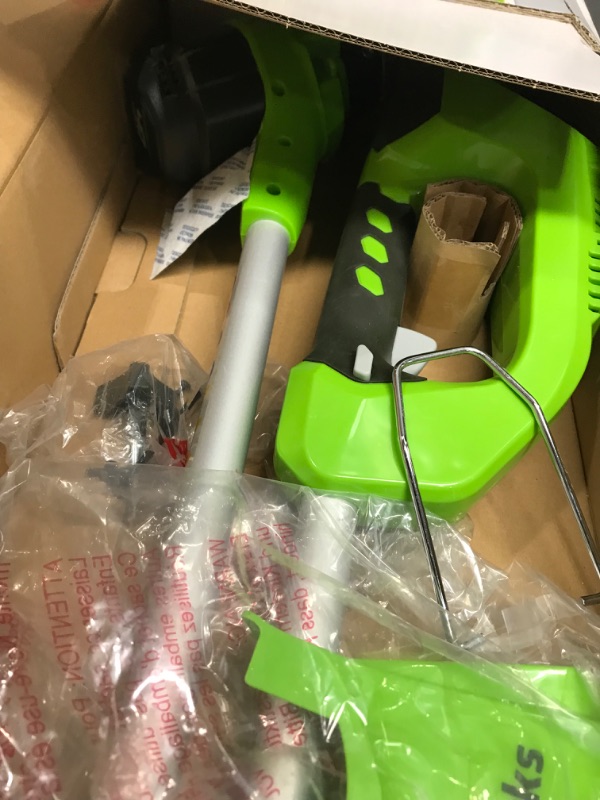 Photo 3 of ***Parts Only***Greenworks 40V 12" Cordless String Trimmer, Tool Only 12" Trimmer Tool Only