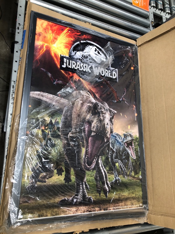 Photo 2 of *MINOR DAMAGE* Trends International 24X36 Jurassic World: Fallen Kingdom-Group Wall Poster, 24" x 36", Premium Unframed Version
