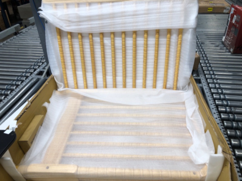 Photo 4 of *NEW* DaVinci Jenny Lind 3-in-1 Convertible Mini Crib in Natural, Removable Wheels, Greenguard Gold Certified