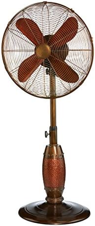 Photo 1 of 
DecoBREEZE Pedestal Standing Fan, 3 Speed Oscillating Fan with Adjustable Height, Coppertino, Antique Fan, 18 inches