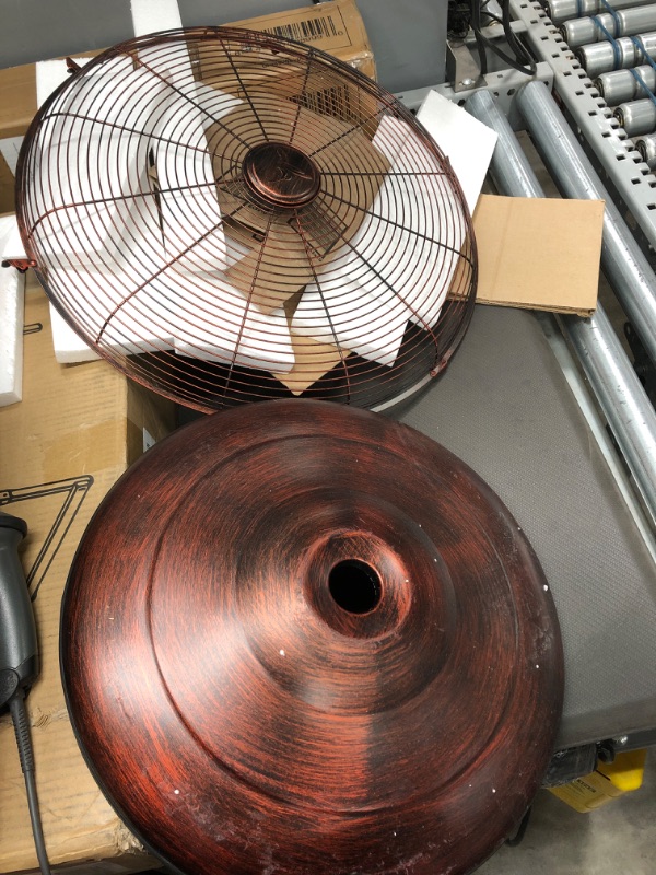 Photo 2 of 
DecoBREEZE Pedestal Standing Fan, 3 Speed Oscillating Fan with Adjustable Height, Coppertino, Antique Fan, 18 inches