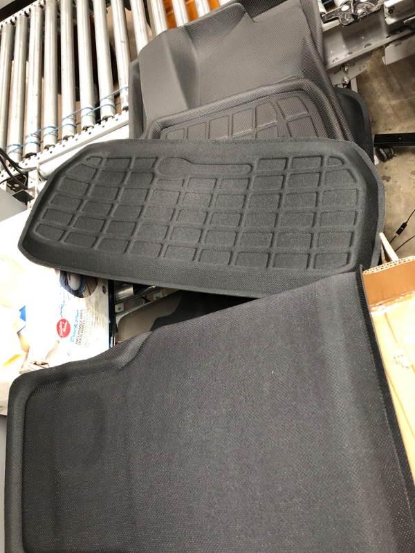 Photo 2 of CreeKT for Tesla Model 3 Floor Mats 2023 2022 2021, XPE All Weather Tesla 3 Mats Tesla Floor Mats Model 3 Trunk Mat Cargo Liners Front Rear Frunk Mats Full Set for Tesla Model 3 Accessories 2021-2023 2021 2022 2023 Model 3 Full Set Mats