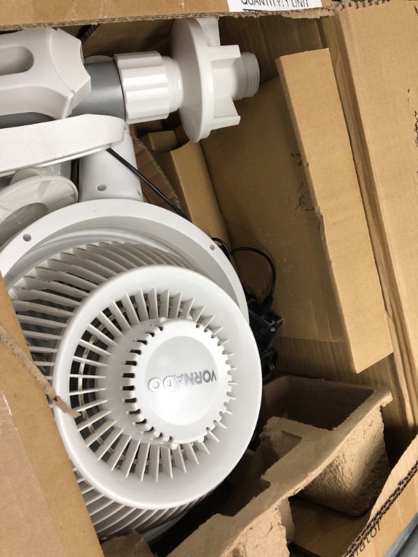 Photo 2 of Vornado 6803DC Energy Smart Medium Pedestal Air Circulator Fan with Variable Speed Control, Ice White, CR1-0259-43