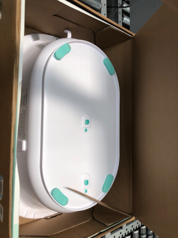 Photo 2 of 4-in-1 Grow-with-Me Bath Tub by Frida Baby Transforms Infant Bathtub to Toddler Bath Seat with Backrest for Assisted Sitting in Tub