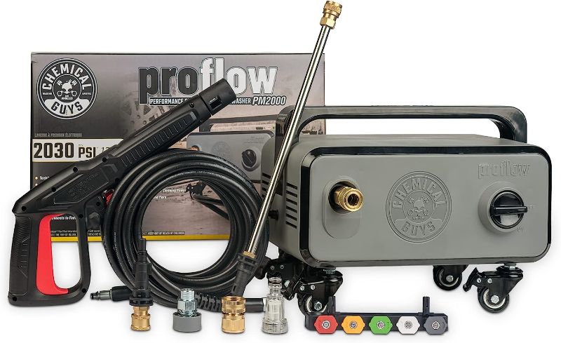 Photo 1 of **** USED *** *** TESTED POWERED ON **** Chemical Guys EQP_312PW 3-Piece Mega Foaming Car Wash Kit Including Honeydew Snow Foam (1 Gallon), TORQ Max Foam 8 Foam Cannon and EQP408 ProFlow Performance Electric Pressure Washer Pressure Washer + EQP_312 Kit