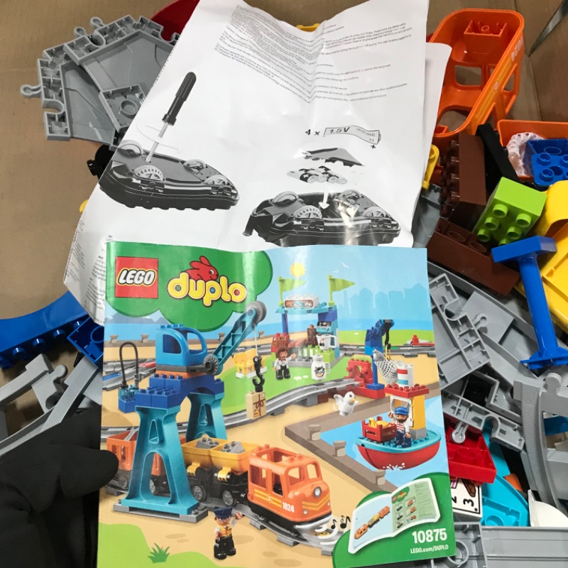 Photo 2 of ***USED *** *** PARTS ONLY *** LEGO DUPLO Town Cargo Train 10875 Building Toy Set for Preschool Kids, Toddler Boys and Girls Ages 2-5 (105 Pieces)