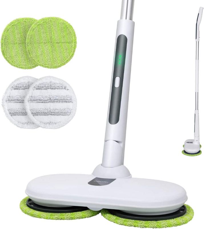 Photo 1 of 
OGORI Cordless Electric Mop, Spin Mops for Floor Cleaning, Rechargeable Dual Spinning Scrubber Cleaner Mops for Hardwood Floor, Tile, Vinyl & Laminate...
Color:White