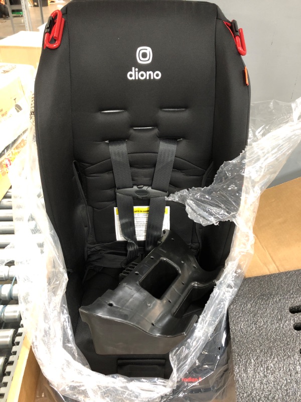 Photo 2 of Diono Radian 3R, 3-in-1 Convertible Car Seat, Rear Facing & Forward Facing, 10 Years 1 Car Seat, Slim Fit 3 Across, Jet Black Radian 3R Fits 3 Across Black Jet