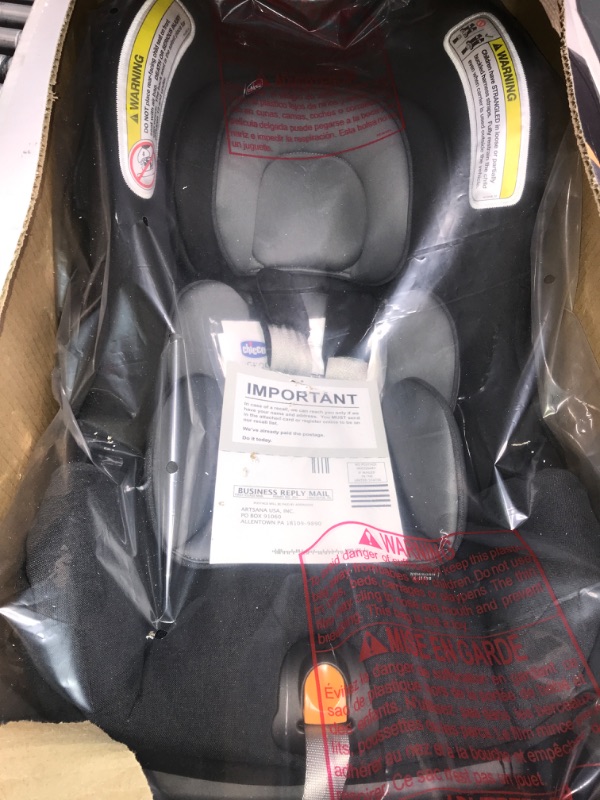 Photo 1 of Chicco KeyFit 35 Infant Car Seat - Onyx | Black Durable Woven Seat Pad Onyx