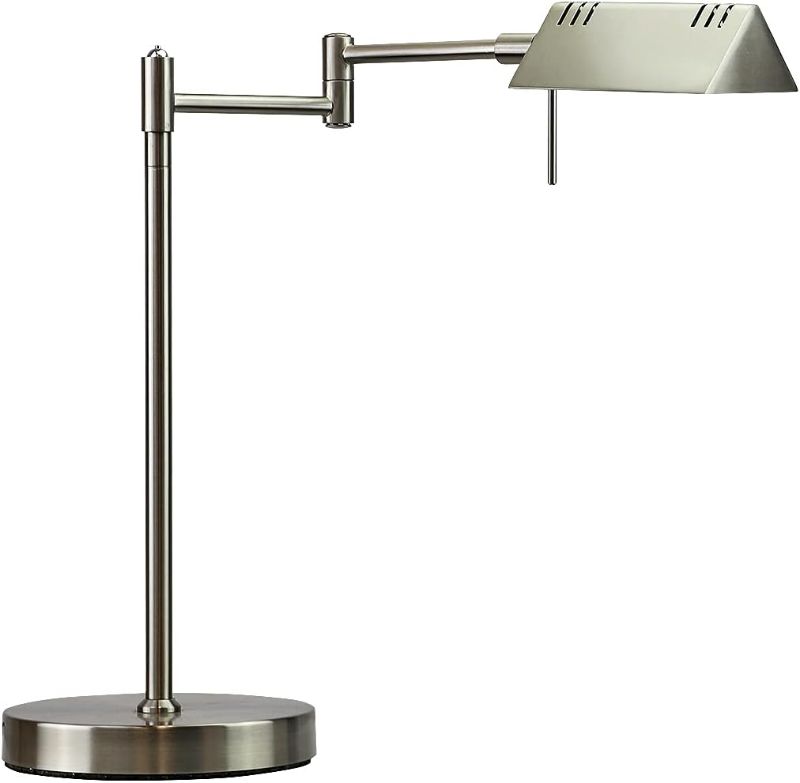 Photo 1 of O'Bright LED Pharmacy Table Lamp, Full Range Dimming, 12W LED, 360 Degree Swing Arms, Desk, Reading, Craft, Work Lamp, ETL Tested, Brushed Nickel