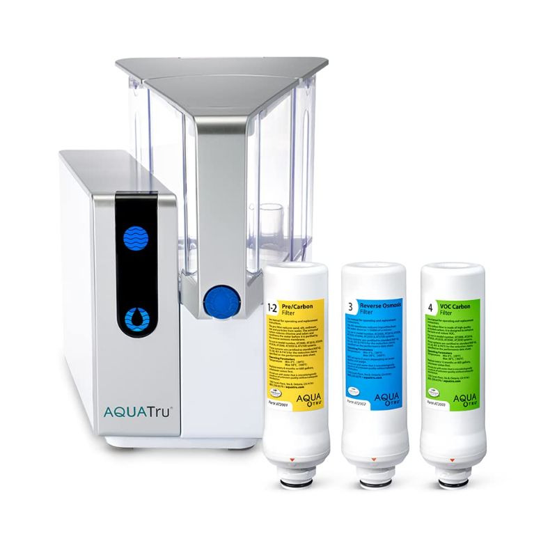 Photo 1 of AquaTru - Countertop Water Filtration Purification System with Exclusive 4-Stage Ultra Reverse Osmosis Technology (No Plumbing or Installation Required) | BPA Free
